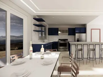 Kitchen with island  3D model