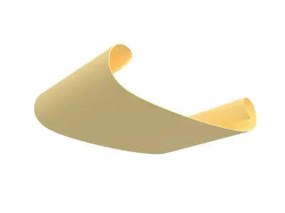 Scroll Paper v1 002 Low-poly 3D model