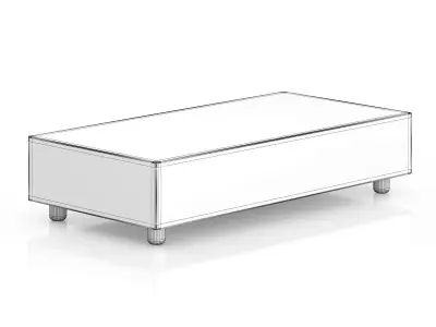 Wicker Coffeetable 3D model