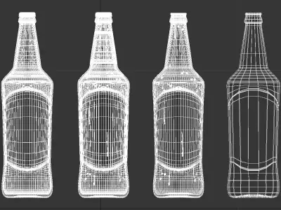 beer bottle Free 3D model