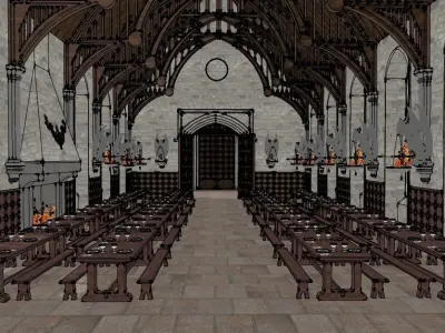 Harry Potter Great Hall 3D model