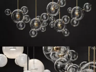 Chandelier Giopato and Coombes Bolle 24 lights 2 3D model