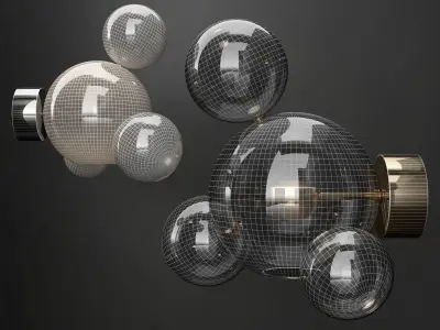 Bra G and C Bolle 4 Bubble 6 colors 3D model