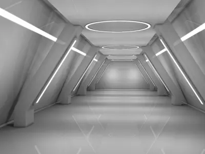 Sci Fi Interior 3D model 32