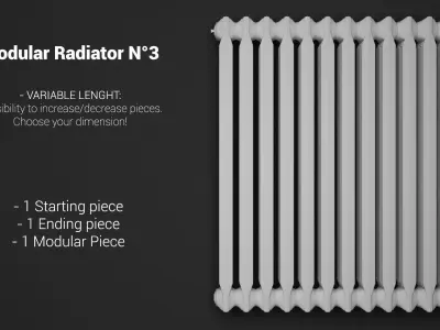 Modular Radiator v3 3D model
