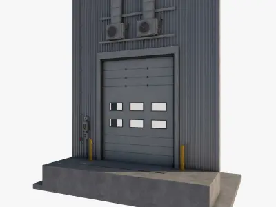Loading Dock Door 2 3D model