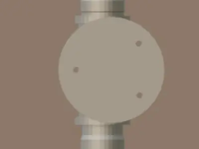 Steampunk Pipe Door Drawer Handle 3D print model