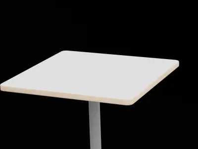 Square Table Low-poly 3D model