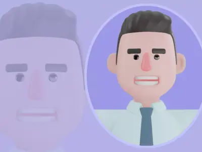 Stylized 3D Male Financial Analyst Character - Business 3D Model 3D model