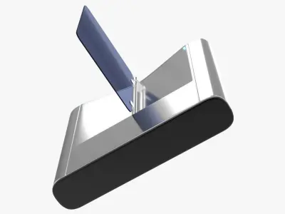 Turnstiles Collection stainless steel turntable with door 3D model