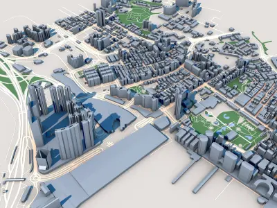 International Finance Centre Hong Kong 3D model