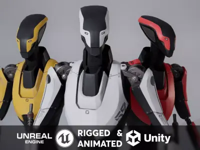Robot 1 Low-poly 3D model purchase