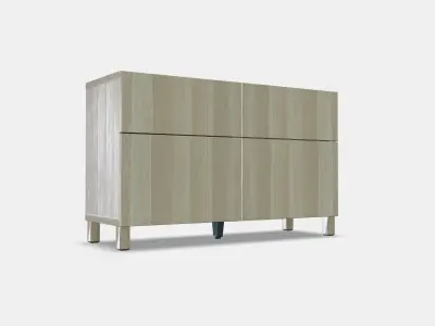 BESTA Storage combination w doors-drawers 4 Low-poly 3D model
