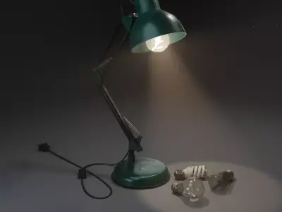 Table lamp 3D model 133