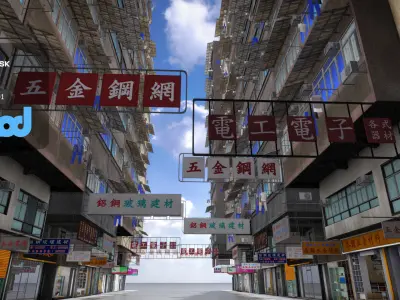 HK Street 0003 3D model