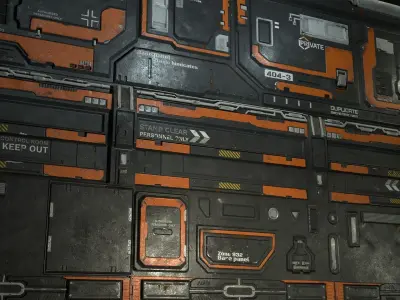 Trim Sheet  Sci-Fi  Environment Texture