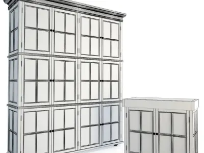 Wood Storage Furniture 3D model