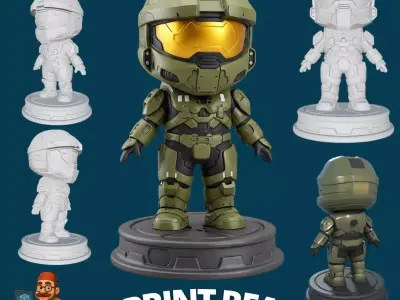  Legendary Spartan in Cute Form 3D print model