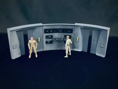 USS Enterprise Bridge Turbolift Doors - The Wrath of Khan 3D print model