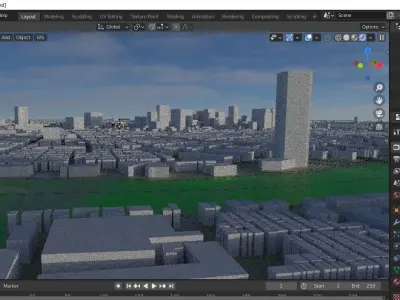 Tokyo 2021 latest map  3D model