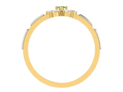 Women Ring Render 3dm STL OBJ FBX Details 3D print model 21
