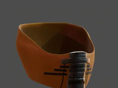 Gas mask helmet 3d model scifi Low-poly  Low-poly 3D model 157