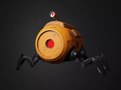 Sci-fi Robot 3d Model by Nikdox 3D model