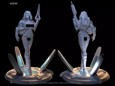 Female Halo Spartan NSFW 3D print model 3D print model