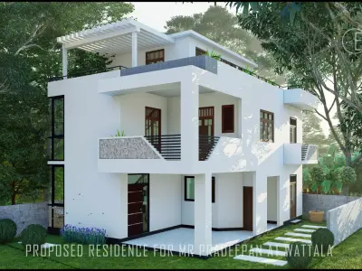 Modern House Asia-AutoCAD Plan 3D model