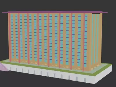 BUILDING tall 3D print model
