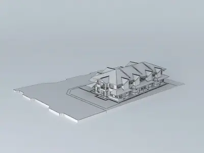 Double Storey Terrace 3D model