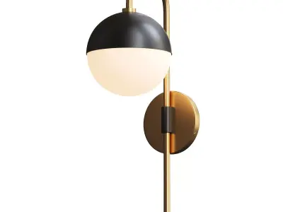  Mid-Century Globe Adjustable Swing Arm 3D model