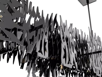 Brutus Linear Pendant Light 3D model