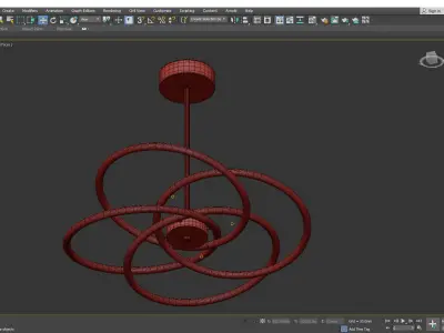 NOMOS chandelier  Low-poly 3D model