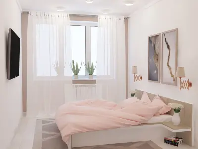 COZY BEDROOM 3D model