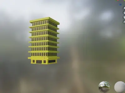 8 FLOOR BUILDING FREE NO COPYRIGHT Free 3D print model