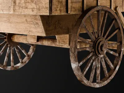Cargo cart Game Assets item2 3D model