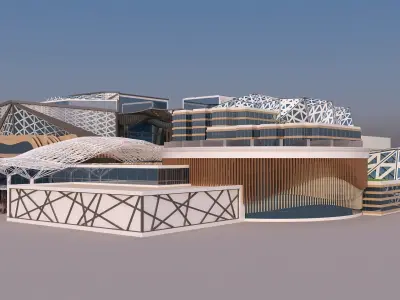 0112 - Modern Building 3D model