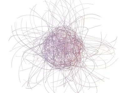 Abstract Sphere Line v1 004 3D model