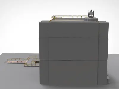 sci-fi Architectural Element 1 3D model