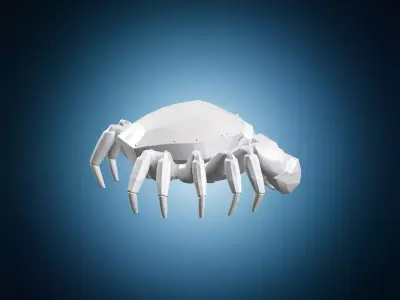 Low Poly Crab Model 3D print model