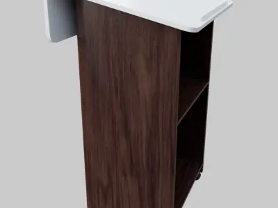 Elegant pulpit Low-poly 3D model