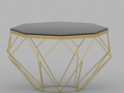 Table oken 3D model 3D model