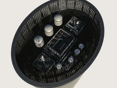 Building Skyscraper City Town Downtown Street Futuristic Utopia Low-poly 3D model