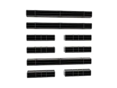 I Ching Hexagrams 59 huan v1 001 Low-poly 3D model