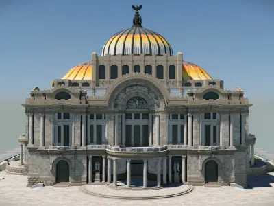 Palacio de Bellas Artes 3D model