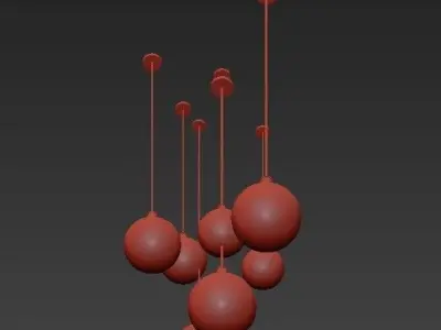 Glass Pendant Light 3D model purchase