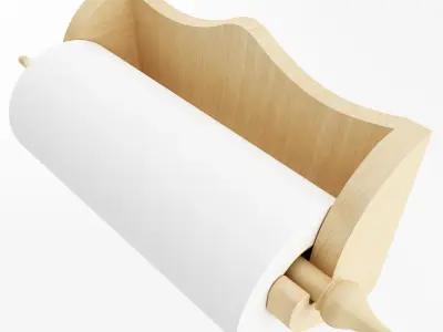 Wallmounted Paper Towel Holder 3D model