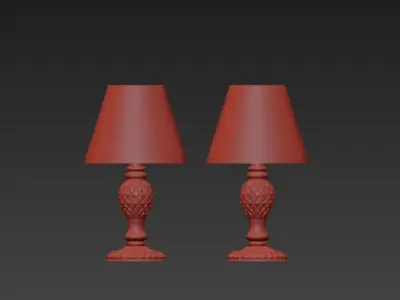 Contrast two lamps 3D model