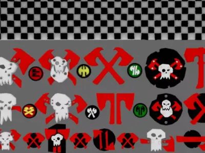 Space Orcs Metal Lads Klan Symbols 3D print model